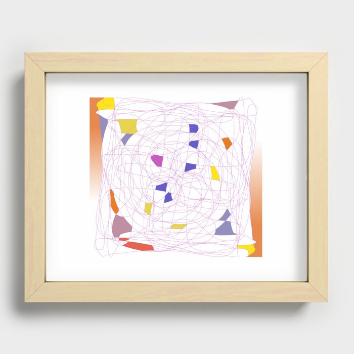 Set order in chaos Recessed Framed Print