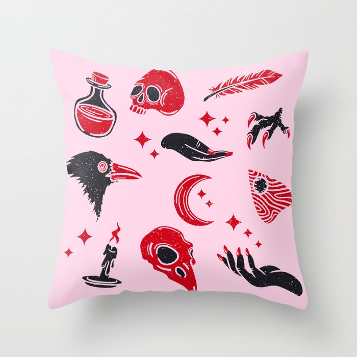 The Witch Gang Throw Pillow