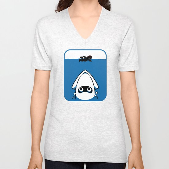 The Great White Blooper Unisex V-Neck
