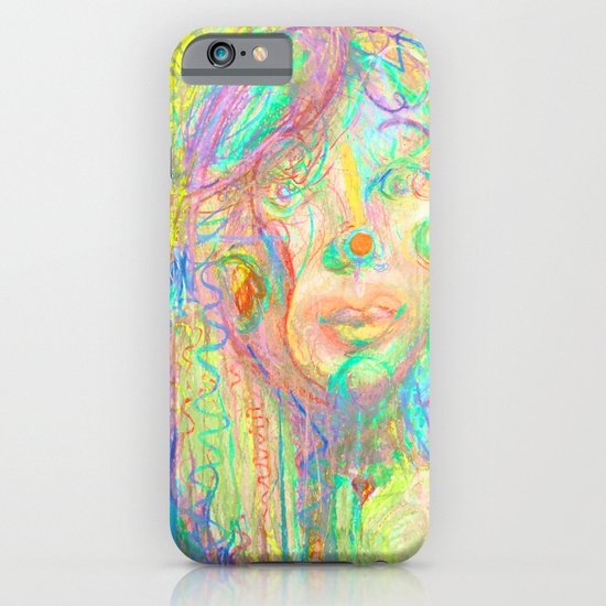 Psychedelic Girl iPhone & iPod Case