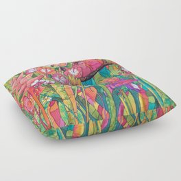 Colorful Glimpse Floor Pillow