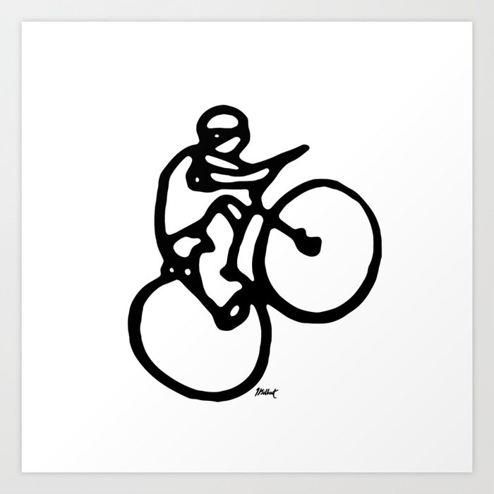 Bicycle Diaries :: Wheelie Art Print