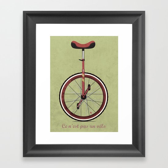 Unicycle Framed Art Print