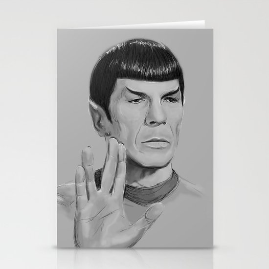 Spock Portrait Star Trek Stationery Cards