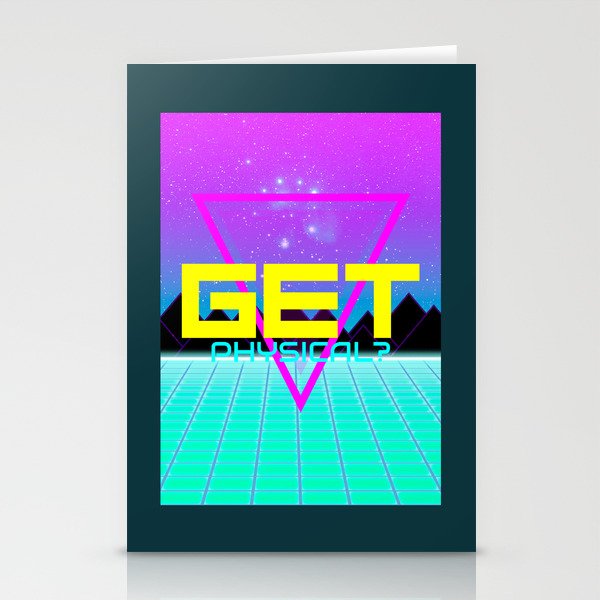 Get Physical? Retro  Stationery Cards