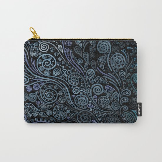 3D ornaments, blue Carry-All Pouch
