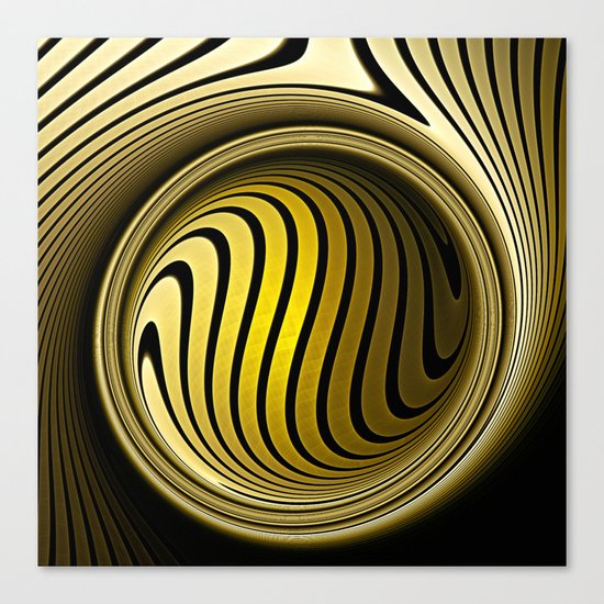 Turning into gold Canvas Print