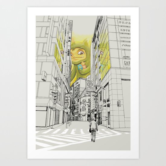quiet baby steps Art Print