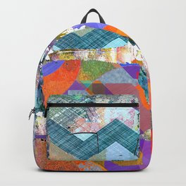 Three Unknowns Backpack | Graphicdesign, Digital, Abstract, Collage, Pattern 