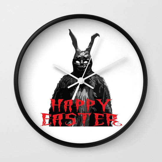 Easter Donnie Darko Bunny Wall Clock By Trndsttr Society6