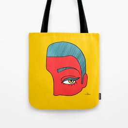 A piece of face Tote Bag