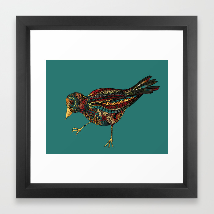 Mechanical Bird Framed Art Print By Shamila Society6