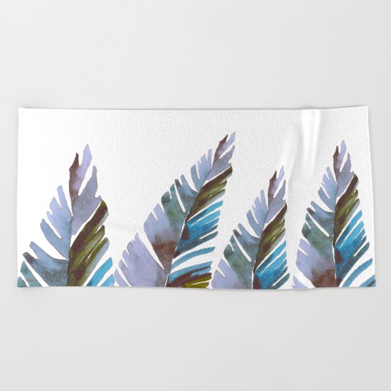Areca Palm vintage Beach Towel