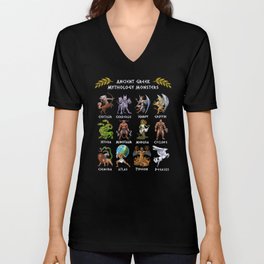 Ancient Greek Mythology Monsters V Neck T Shirt