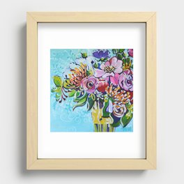 Graphic Floral 3 Recessed Framed Print