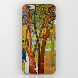 Vincent van Gogh "The garden of Saint Paul's Hospital (`The fall of the leaves')" iPhone Skin