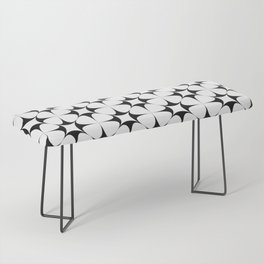 Black and White Repeat Pattern 9 Bench