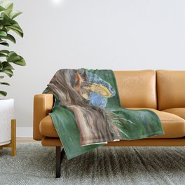 By The River by Teresa Thompson Throw Blanket