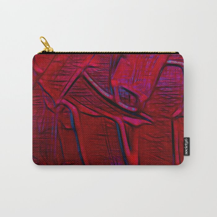 Dripping Red Abstract Painting Carry-All Pouch