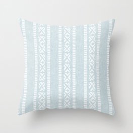 oceania vertical stripes - coastal blue Throw Pillow