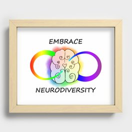 Embrace Neurodiversity Recessed Framed Print