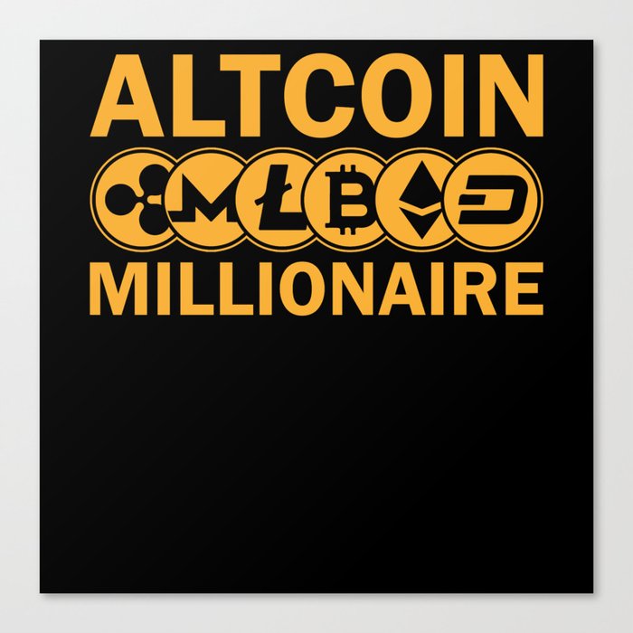 Altcoin Millionaire Canvas Print