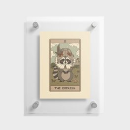 The Empress - Raccoons Tarot Floating Acrylic Print