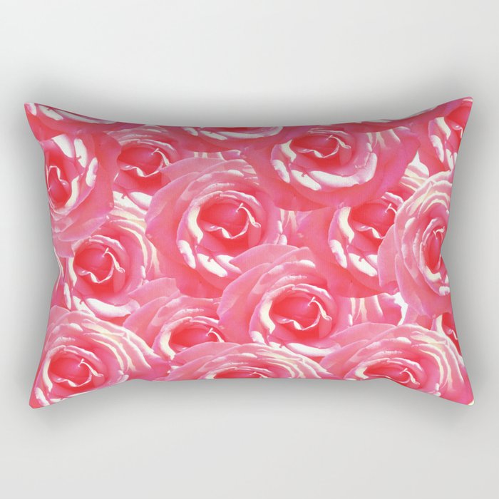 Pink Roses Magic Rectangular Pillow