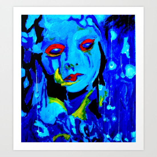 Blue Moon Art Print