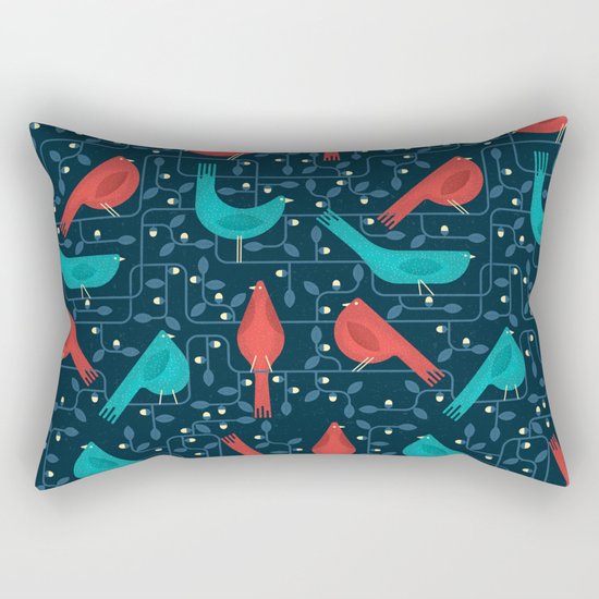 The Flock Rectangular Pillow