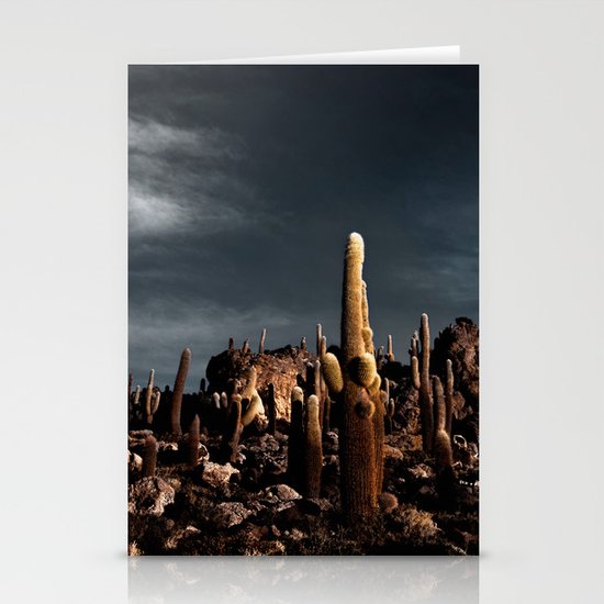 Cactus in Incahuasi island Stationery Cards