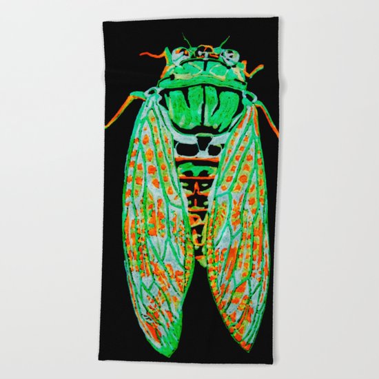 Cicada (Inverted) Beach Towel