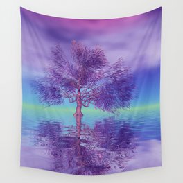 fancy tree and strange light -3- Wall Tapestry