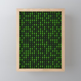 Binary Code Inside Framed Mini Art Print