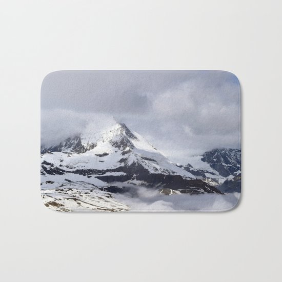 Mountain meets Clouds Bath Mat