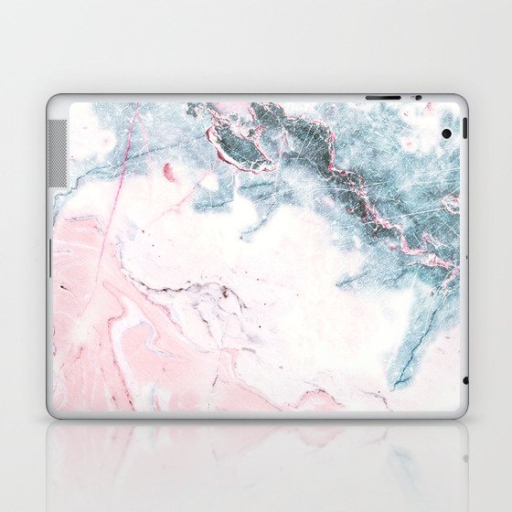 Blue And Pink Marble Laptop Amp Ipad Skin By Malicat Society6