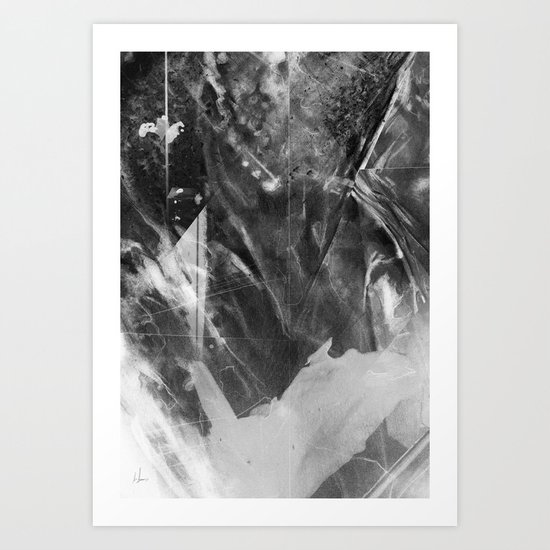 Black Crystal Art Print