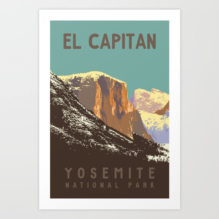 Yosemite's El Capitan Art Print