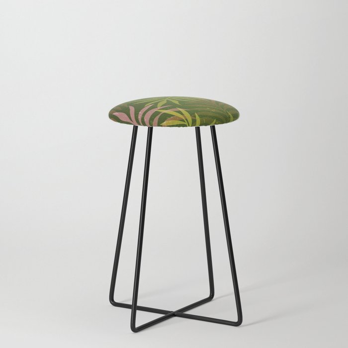 Tropical pattern Counter Stool