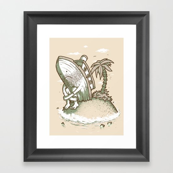 Shipwrecked Framed Art Print