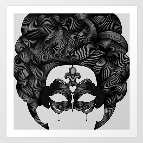 Masquerade Art Print