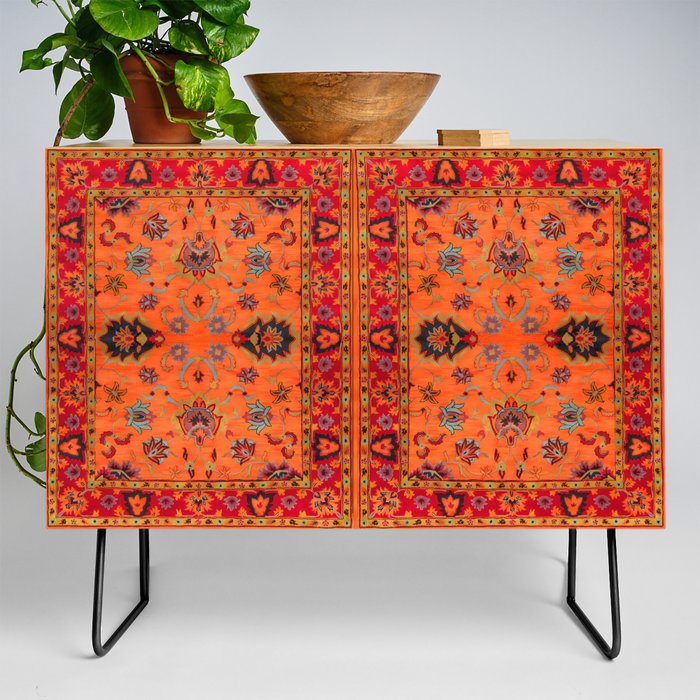 Sunset Serenade: Artistic Heritage in Moroccan Bohemian Bliss Credenza