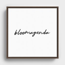 bloomagenda Framed Canvas