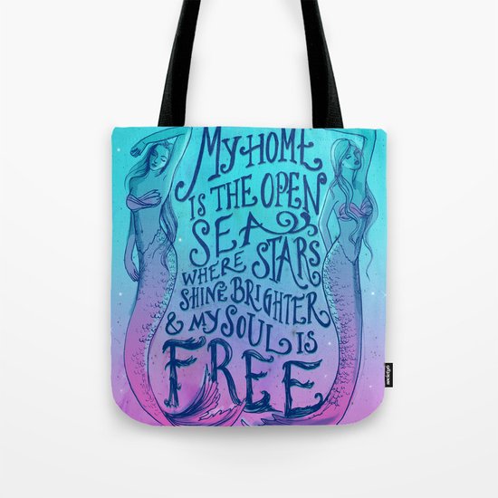 My Home Is The Open Sea Tote Bag