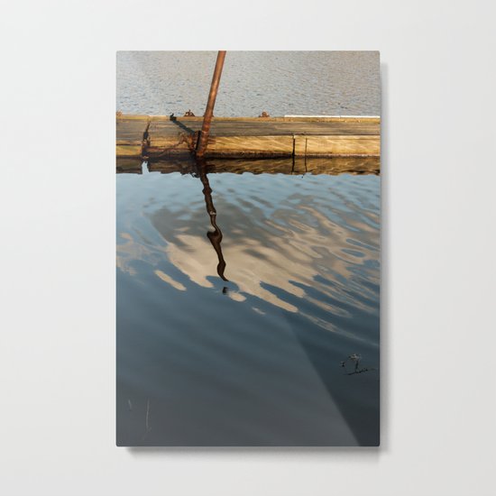 Two Waters and a Cloud Metal Print