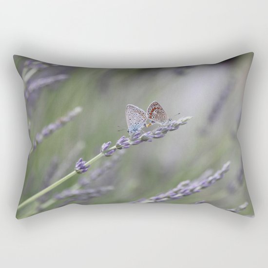 Lavender Butterflies - JUSTART © Rectangular Pillow