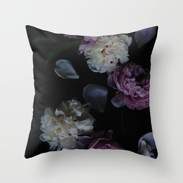 Dark floral on sale pillow