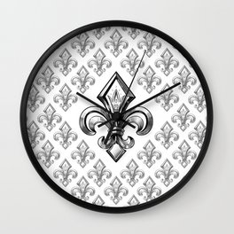 Royal - fleur de lys Wall Clock