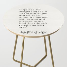 Augustine of Hippo quote Side Table