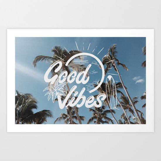 Good Vibes (summer) Art Print